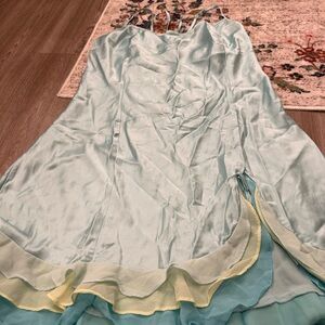 VICTORIAS SECRET Light Blue and Yellow Layered gown